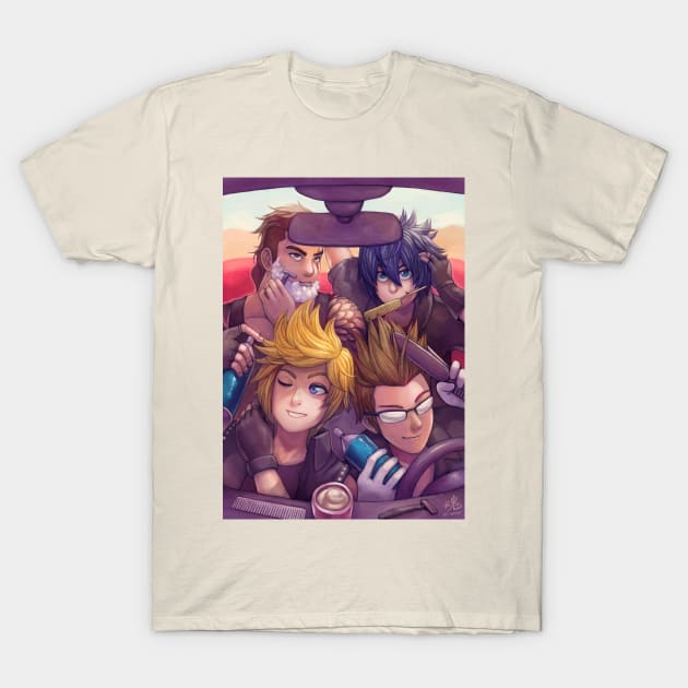 Four Guys in a Car T-Shirt by RySpirit